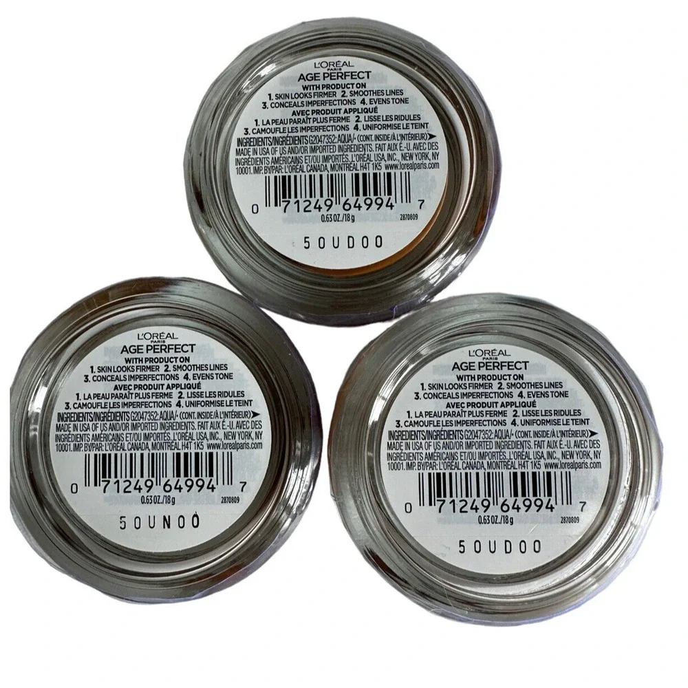 2x -3x L'Oreal Age Perfect 4-in1 Tinted‎ Balm Foundation w/Firming Serum 10 Deep